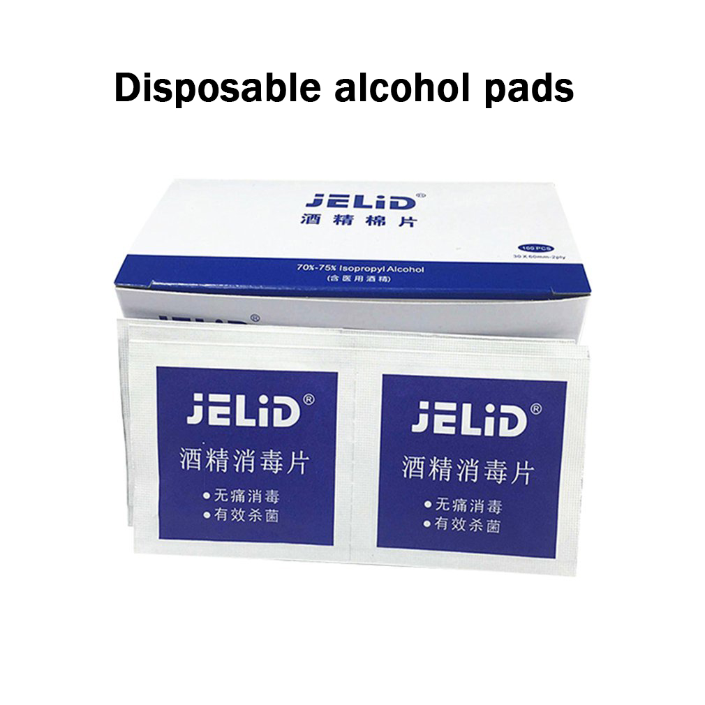 JELID-100Pcs-36cm-70-75-Alcohol-Prep-Pad-Disposable-Disinfection-Antiseptic-Clean-Wipe-Mobile-Phone--1655683-1